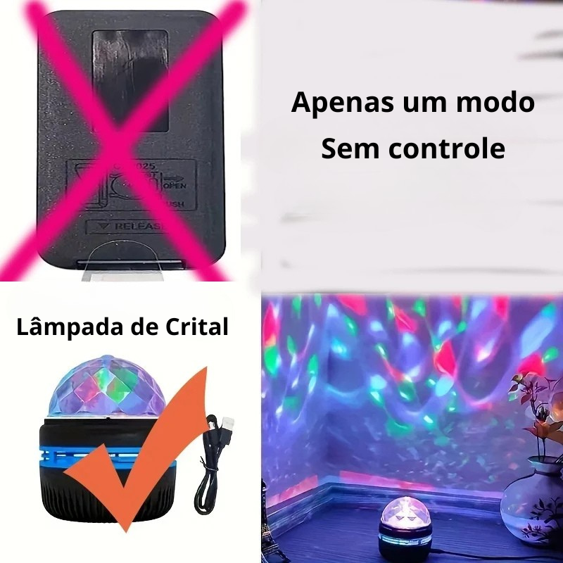 Luminária Projetora de Galáxia