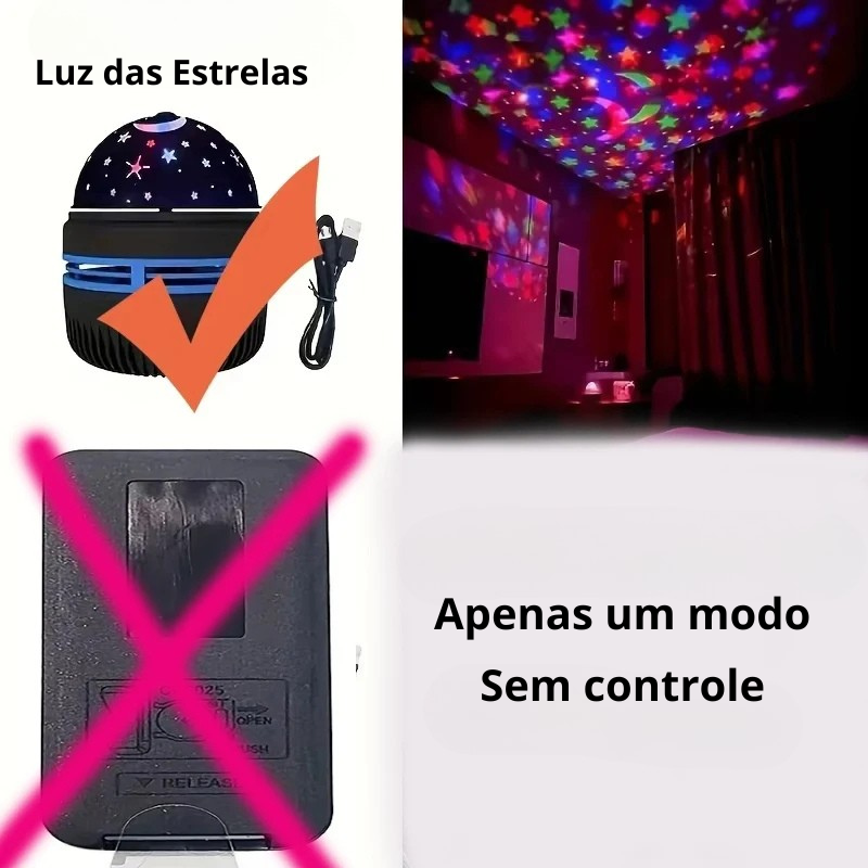 Luminária Projetora de Galáxia